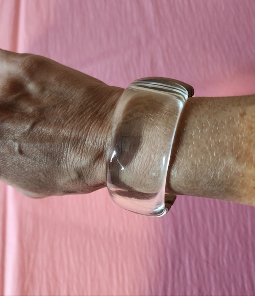 Vintage Lucite Bracelet and Earring Set - Picture 2 of 7